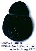 prehistoric grooved net sinker or plummet