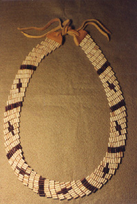 Bias Weave Woven Wampum Collar